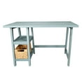 thumbnail image 1 of BingLTD - Cottage Desk in Coastal Blue with Woven Basket (WH-TB301-BLUE), 1 of 3