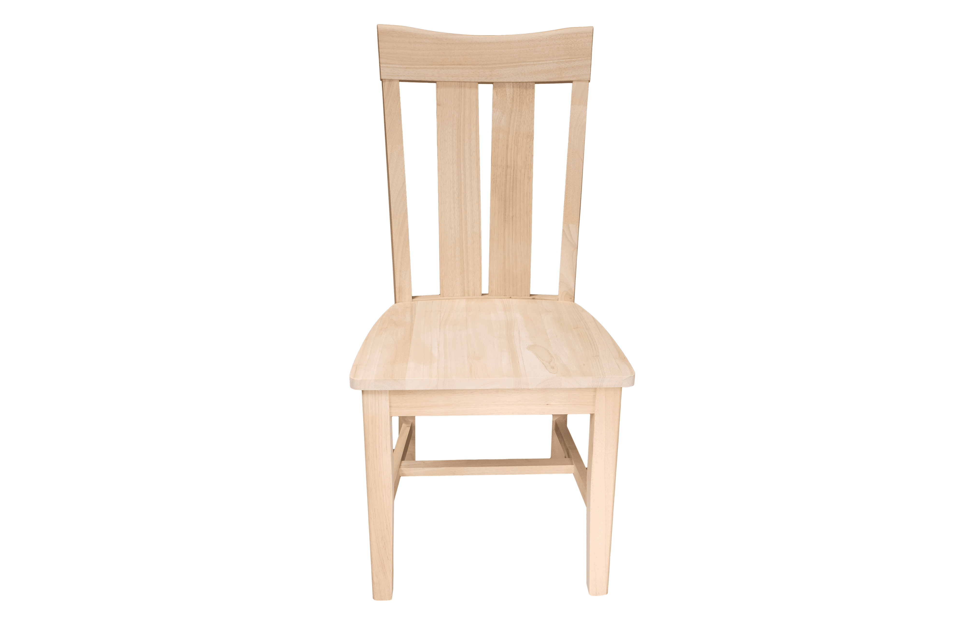 Black Solid Wood Slat Back Side Chair Set of 2