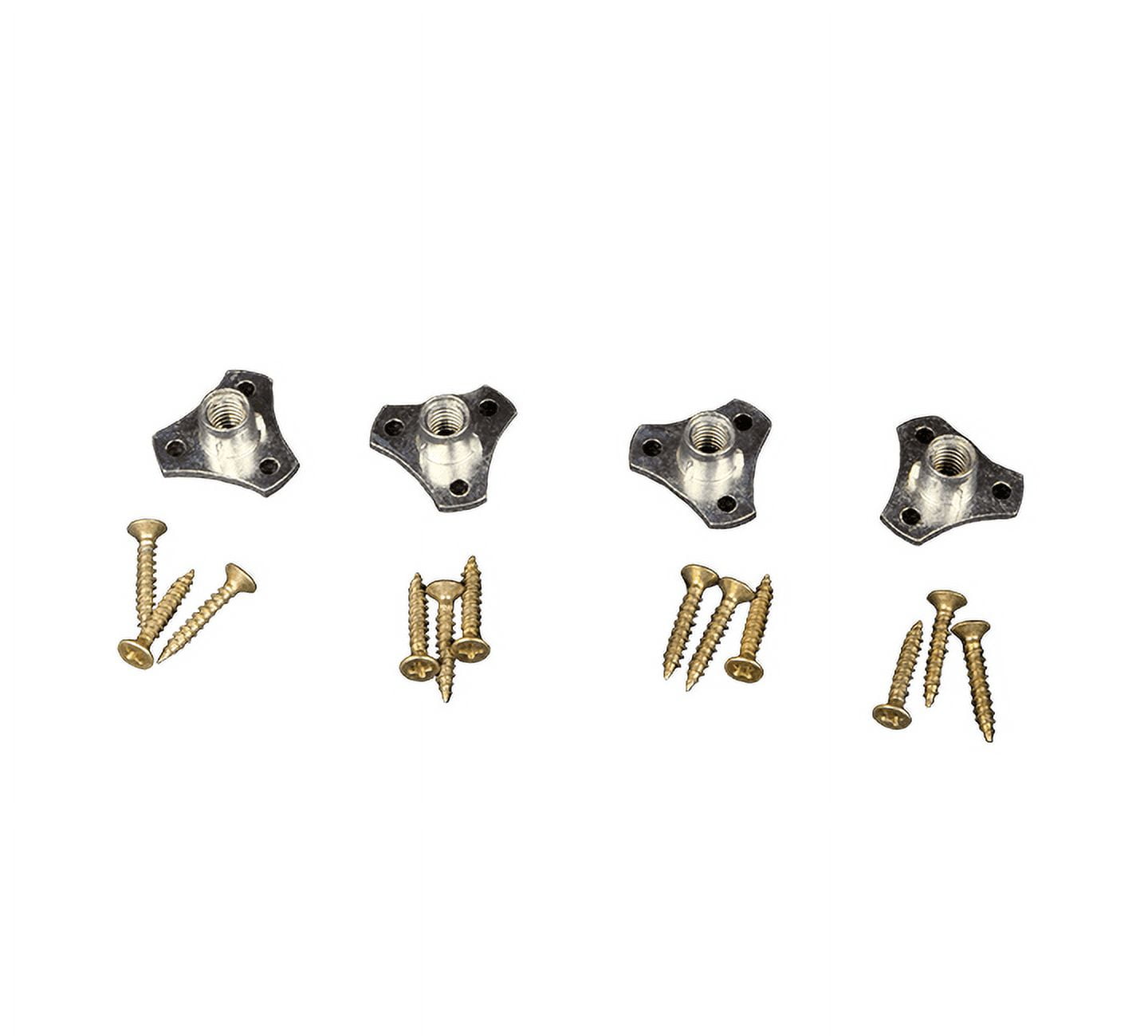 Sure-fit Sofa Leg Adapter Kit with Brass Screws