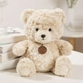 thumbnail image 1 of Gpaecead 10 Inch Bear Stuffed Animal, Soft Cuddly Stuffed Plush Bear, Gifts for Kids Baby Toddlers on Baby Shower, Valentine's Day (Dark Brown), 1 of 6