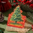 thumbnail image 1 of BingTong 10PC Colorful Christmas Tree Cards Set - With Various Xmas Tree Patterns | Perfect for Christmas Greetings & Handwritten Notes D, 1 of 6
