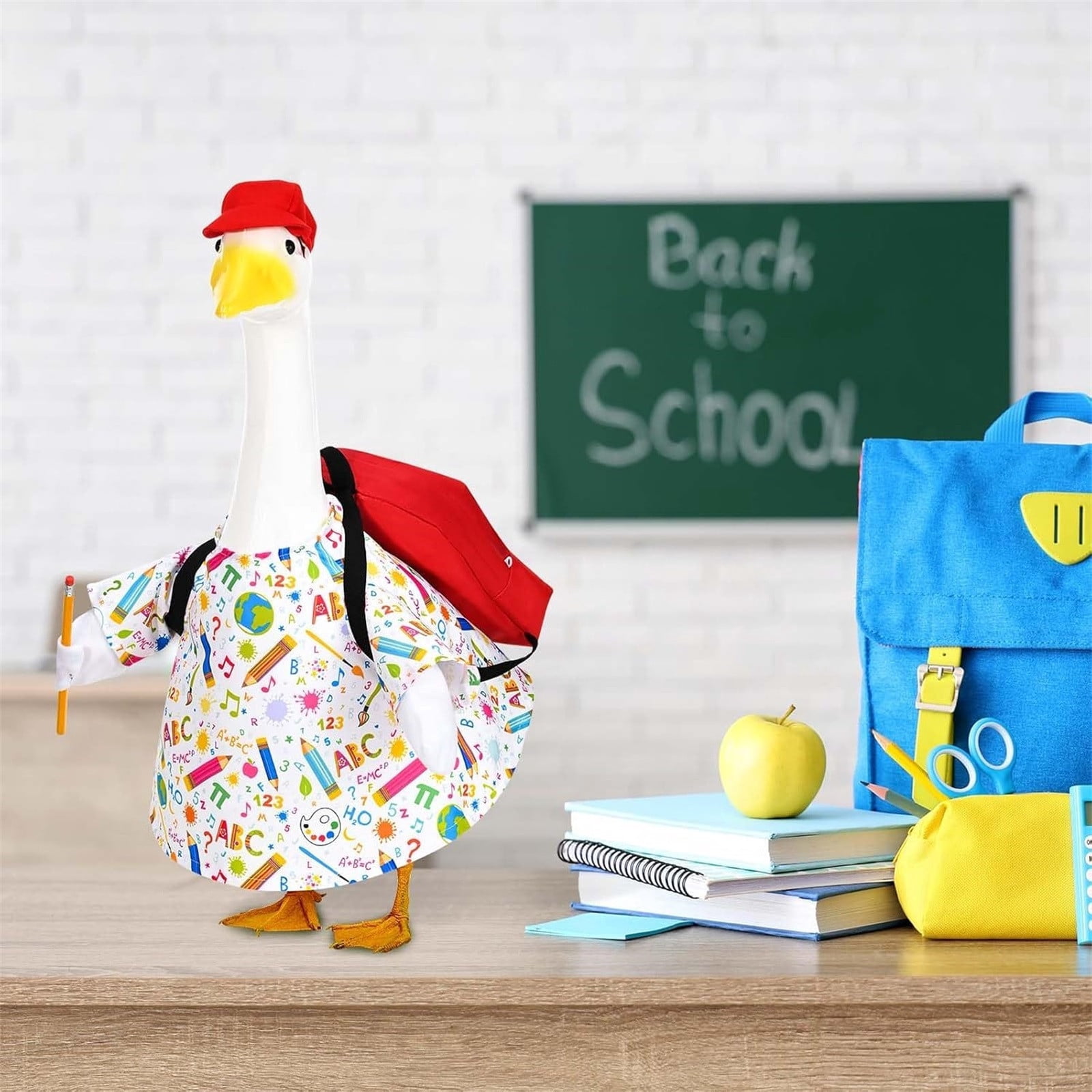 BingTong Back to School Porch Goose Outfits 23" Goose Statue Clothes ...