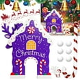 thumbnail image 1 of BingTong Christmas Gingerbread Golf Game Set, Indoor Golf Game, Portable Reindeer Golf Kit With Candy Cane Club And Balls For Indoor Family Party, Christmas Party Holiday Games Purple, 1 of 9