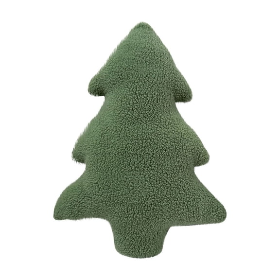 BingTong Christmas Tree Throw Pillow, Xmas Tree Decorative Throw Pillow, Christmas Tree Pillows Tree Shaped Pillow Xmas Decor, Cute Pillows For Christmas Party Home Cushion Decors 8In