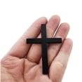 thumbnail image 1 of BingTong Exquisite Metal Jesus Christ Cross Emblem Stickers Metal Jesus Christ Cross Badge Stickers Self Adhesive Scratch Covering Metal Cross Auto Emblem Decal For Car Black, 1 of 3