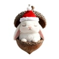 thumbnail image 1 of BingTong Forest Animal Acorn Ornaments Cozy Forest Xmas Ornaments, 2026 New Pine Cone Animal Decor, Woodland Creature Hanging Ornament, Hanging Ornament For Home Decor Q, 1 of 6