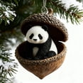 thumbnail image 1 of BingTong Forest Animal Acorn Ornaments Cozy Forest Xmas Ornaments, 2026 New Pine Cone Animal Decor, Woodland Creature Hanging Ornament, Hanging Ornament For Home Decor E, 1 of 7