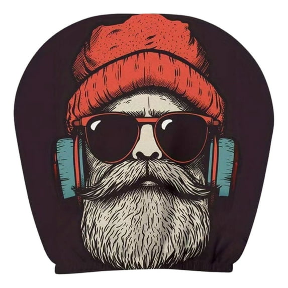 BingTong Funny Car Headrest Cover Pumpkin Lantern Head Rest Protector Universals Stretchy Style Interesting Headpiece Cover For Seat Decoration Most Cars 2 Pack B