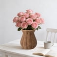 thumbnail image 1 of BingTong Goblet Woven Planter Urn Shape Handmade Rattan Vase for Decor Woven Vase Flower Arrangement Country Rustic Style Rattan Flower Basket For Tabletop Easter Decor Home Decor B, 1 of 8