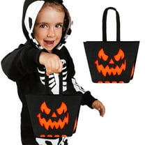 BingTong Halloween Candy Bags Treat Gift Bags For Kids, Halloween Reusable Non Woven Trick or Treat Bags With Handles, Halloween DIY Tote Bag, Bulk For Halloween Party Favors 1pcs C 2 Style