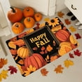 thumbnail image 1 of BingTong Halloween Door Mat - Fall Pumpkin Maple Leaves Floor Mat 40x60cm, Halloween Decorative Floor Rug Welcome Mats Outdoor, Non Slip Backing, Entrance Doormat for Fall Holiday F, 1 of 7