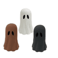 thumbnail image 1 of BingTong Halloween Paper Mache Ghost Tabletop Decorations –Spooky Ghost Statue Cute Ghost Decor For Home Table Centerpieces Tiered Tray Decorations Party Decor 4In 3-Black + White + Brown, 1 of 9