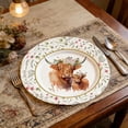 thumbnail image 1 of BingTong Highlands Cow Disposable Paper Plates Vintage Floral Dinner Plates,Sturdy Farmhouse Theme Party Supplies For Birthday Celebration,Rustic Decor Plates 9In, 1 of 6