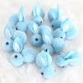 thumbnail image 1 of BingTong Mini Easter Plush Bunny, Tiny Rabbit Small Bunny Doll Soft Bunny Stuffed Animal Easter Toys for Easter Birthday Cake Wedding Decorations Party Favors 15pcs Light Blue, 1 of 6