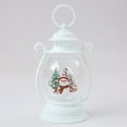 thumbnail image 1 of BingTong Musical Snow Globe With Lighted Winter Scene, White Snowman and Santa Claus Design, Christmas Holiday Tabletop Decor Christmas Decor Props, And Hanging Decorations 2-White A, 1 of 2
