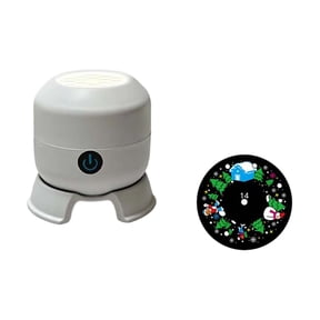 BingTong New Dynamic Rotating LED Projector Light, USB Smart 5D Holographic Night Light Projector, 360° Dynamic Rotating LED Projector for Meditation, Bedroom, Home A
