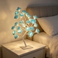 thumbnail image 1 of BingTong Romantic LED Rose Tree Lamp – USB Fake Flower Night Light, 12.99 Inch Branch Light for Bedroom Desk (Blue), 1 of 6