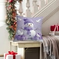 thumbnail image 1 of BingTong Santa Claus Snowman Garland Gift Box Violet Christmas Throw Pillow Covers Xmas Cute Girly Cushion Covers Decorative For Christmas Party Gifts Living Room Bedroom Sofa Bed D Style 4, 1 of 6