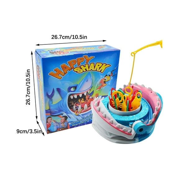 Gpaecead Shark Bite Game - Snag Fish from Shark Before He Jumps Up - Jumps Nearly 3 Feet - Ages 4 and Up