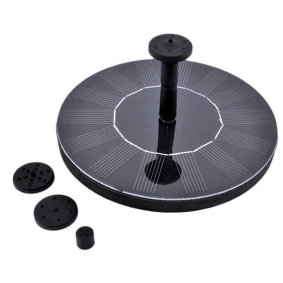 BingTong Solar Fountain, Solar Bird Bath Fountain, Solar Powered Water Fountain With Nozzles For Bird Bath, Fish Tank, Pool, Aquarium and Garden Decoration 6In