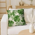 thumbnail image 1 of BingTong St Patricks Day Pillow Covers 18x18 In St Patricks Day Decorations for Home Shamrock Lucky St Patricks Day Decorative Throw Pillows Farmhouse St Patricks Day Decor D, 1 of 6