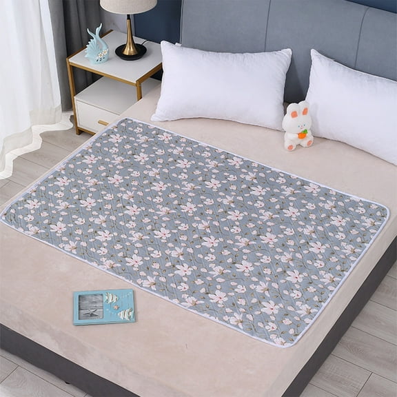 BingTong Washable Bed Pad Incontinence Underpad For Elderly & Menstrual Use Adults Waterproof Bed Under Pad Chucks Pads Hospital Grade Absorbent Pad For Mattress Protection L