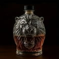 thumbnail image 1 of BingTong Whiskey Bottle Lion's Head Novelty Glass Wine Decanter 3D Engraved Animal Liquor Dispenser Hand-Blown Unique Home Bar Gift Decor Container For Men Whiskey Lovers Collectors Lion, 1 of 9