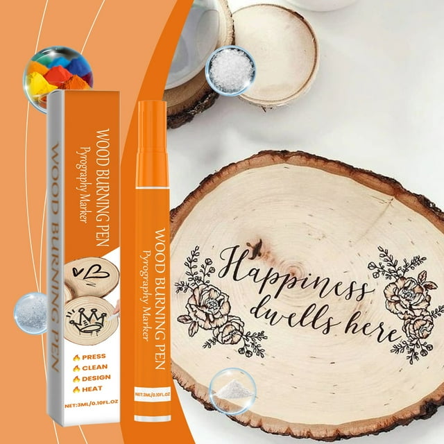 BingYELH 3Piece Wood Burning Marker Set Wood Burning Markers,Wood
