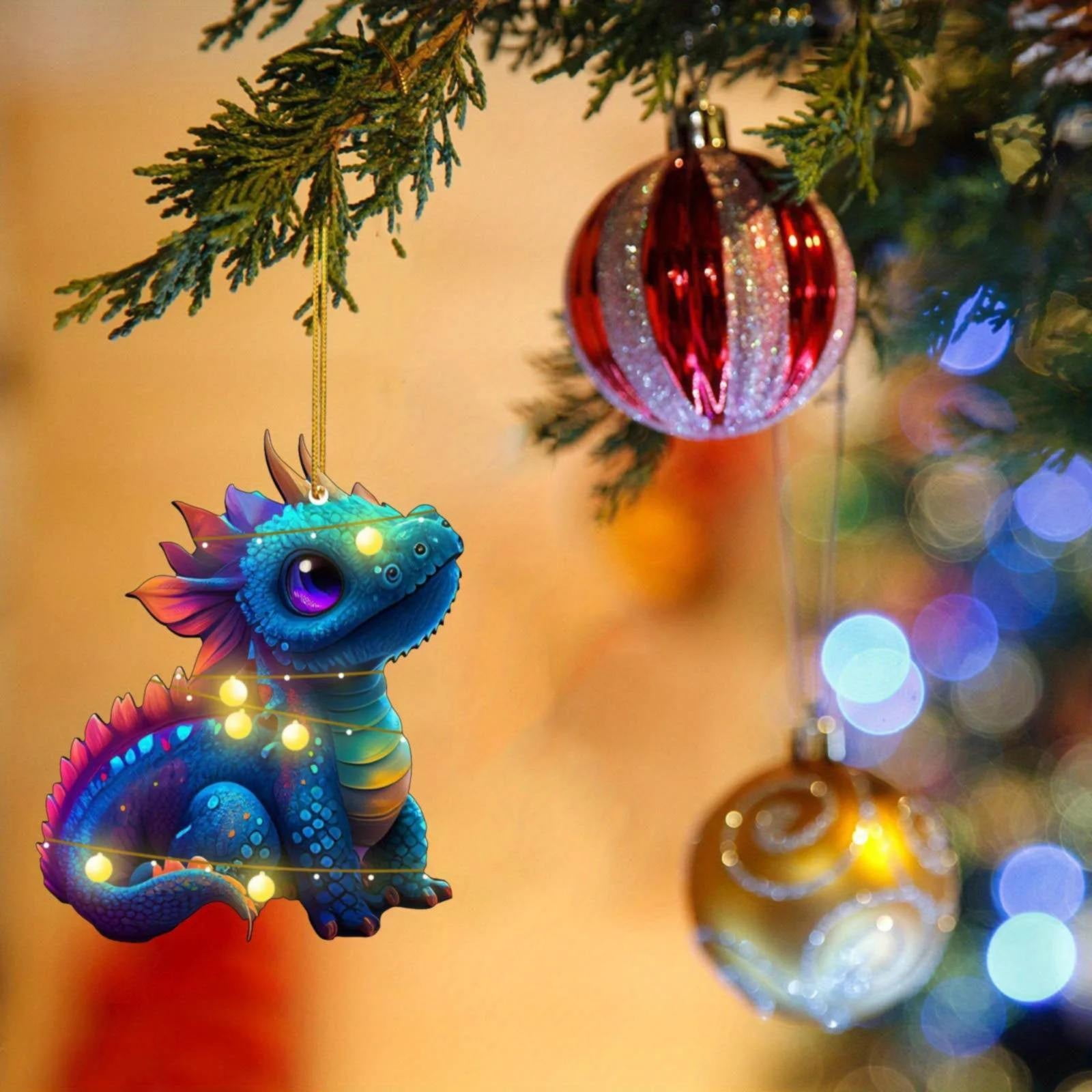 BingYELH Flying Dragon Christmas Tree Ornament Flying Dragon Ornament