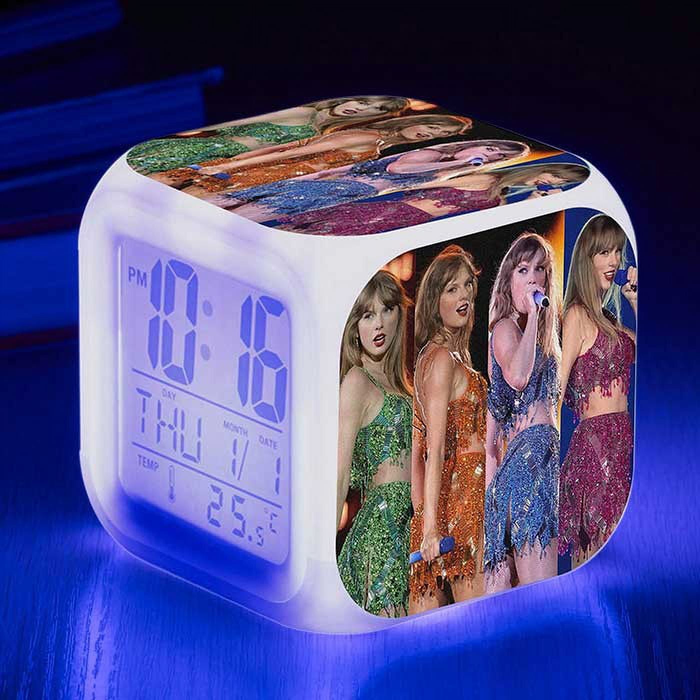 BingYELH HotSale!Taylor&Swift&LED Large Screen Alarm Clock with Soft