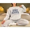 thumbnail image 1 of Binge Reader Sweatshirt | Bookish Sweatshirt, One More Chapter Shirt, Gift For Book Lover, Book Addict Hoodie, Bookish Hoodie Gift For Her, 1 of 2