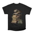 thumbnail image 1 of Binge Reading Sloth T-Shirt Tee Gift For Him Merch For Her Apparel For Friend, 1 of 2