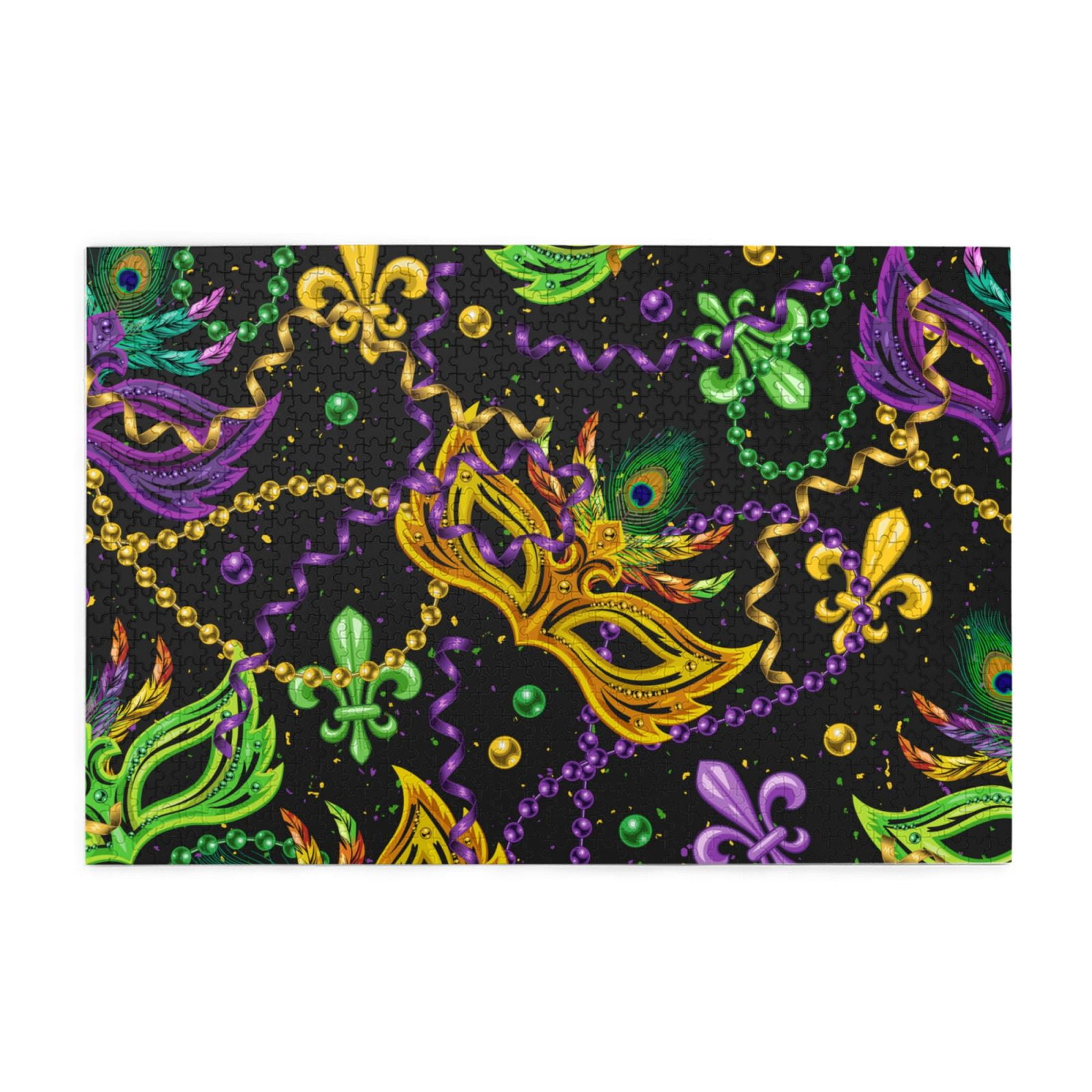 mardi gras masks puzzles