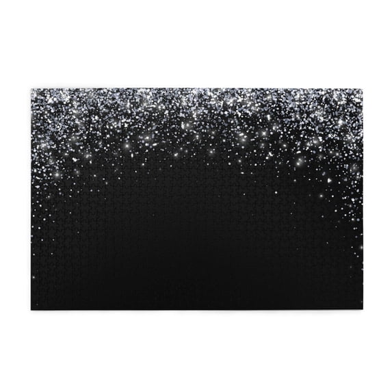 Bingfone 1000 Pieces Jigsaw Puzzles Silver Glitter1for Adults and Teens and Kids Family Happy Gift Idea