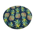 thumbnail image 1 of Bingfone 12 Inch Padded Round Bar Stool Cover Cushion With Elastic Fabric Round Chair Seat - Colorful Pineapples, 1 of 7
