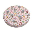 thumbnail image 1 of Bingfone 14 Inch Padded Round Bar Stool Cover Cushion With Elastic Fabric Round Chair Seat - Hello Summer With Gnome, 1 of 7
