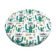 thumbnail image 1 of Bingfone 14 Inch Padded Round Bar Stool Cover Cushion With Elastic Fabric Round Chair Seat - Hello Summer, 1 of 1