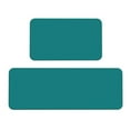 thumbnail image 1 of Bingfone 2 Pcs Kitchen Rugs and Mats,Cushioned Anti-Fatigue Floor Mat,PVC Non-Slip Kitchen Rug Set for Kitchen,Laundry Room,Sink 17"x47"+17"x29" - Teal, 1 of 6