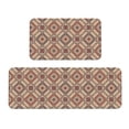 thumbnail image 1 of Bingfone 2 Pcs Kitchen Rugs and Mats,Cushioned Anti-Fatigue Floor Mat,PVC Non-Slip Kitchen Rug Set for Kitchen,Laundry Room,Sink 17"x47"+17"x29" - Fashion Tatreez (3), 1 of 6