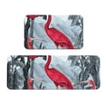 thumbnail image 1 of Bingfone 2 Pcs Kitchen Rugs and Mats,Cushioned Anti-Fatigue Floor Mat,PVC Non-Slip Kitchen Rug Set for Kitchen,Laundry Room,Sink 17"x47"+17"x29" - Flamingo On The Jungle, 1 of 6