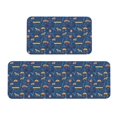 Bingfone 2 Pcs Kitchen Rugs and Mats,Cushioned AntiFatigue Floor Mat