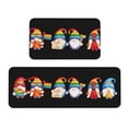thumbnail image 1 of Bingfone 2 Pcs Kitchen Rugs and Mats,Cushioned Anti-Fatigue Floor Mat,PVC Non-Slip Kitchen Rug Set for Kitchen,Laundry Room,Sink 17"x47"+17"x29" - Happy Pride Gnome, 1 of 6