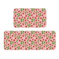 thumbnail image 1 of Bingfone 2 Pcs Kitchen Rugs and Mats,Cushioned Anti-Fatigue Floor Mat,PVC Non-Slip Kitchen Rug Set for Kitchen,Laundry Room,Sink 17"x47"+17"x29" - Strawberries, 1 of 6