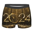 thumbnail image 1 of Bingfone 2024 Happy New Year Men'S Underwear - Casual Stretch Boxer Briefs-Large, 1 of 9