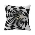 thumbnail image 1 of Bingfone 3D Vortex Illusion Linen Throw Pillow Covers Cushion Case Pocket Button Vintage Farmhouse Pillowcase for Sofa Couch Bed 16"x16", 1 of 9