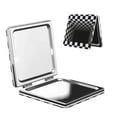 thumbnail image 1 of Bingfone 3d Black and White Checkerboard Tunnel Print Compact Vanity Makeup Mirror for Men Women Girls for Pocket Purse Wallet Handbag,Portable Small Handheld Beauty Mirror-Square, 1 of 9