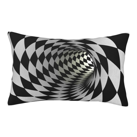 Bingfone 3d Vortex Illusion Standard Size Pillowcase, Long Staple Pure Cotton Envelope Closure Pillow Cover,20"X30"