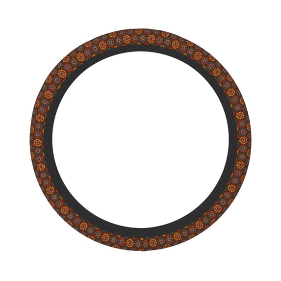 Bingfone 60s and 70s Aesthetic1 Steering Wheel Cover - Universal 15 Inches Car Steering Wheel Covers Grip Auto Internal Accessories
