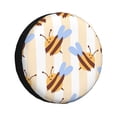 thumbnail image 1 of Bingfone A Bee Spare Tire Cover Weatherproof Universal Wheel Protectors for RV Camper Travel Trailer SUV Truck-16 inch, 1 of 8