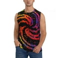Bingfone A Bright Abstract Pattern Men's Tank Tops Workout Sleeveless